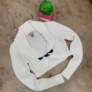 Cropped White Knitted Cardigan Arizona Jean Co.
